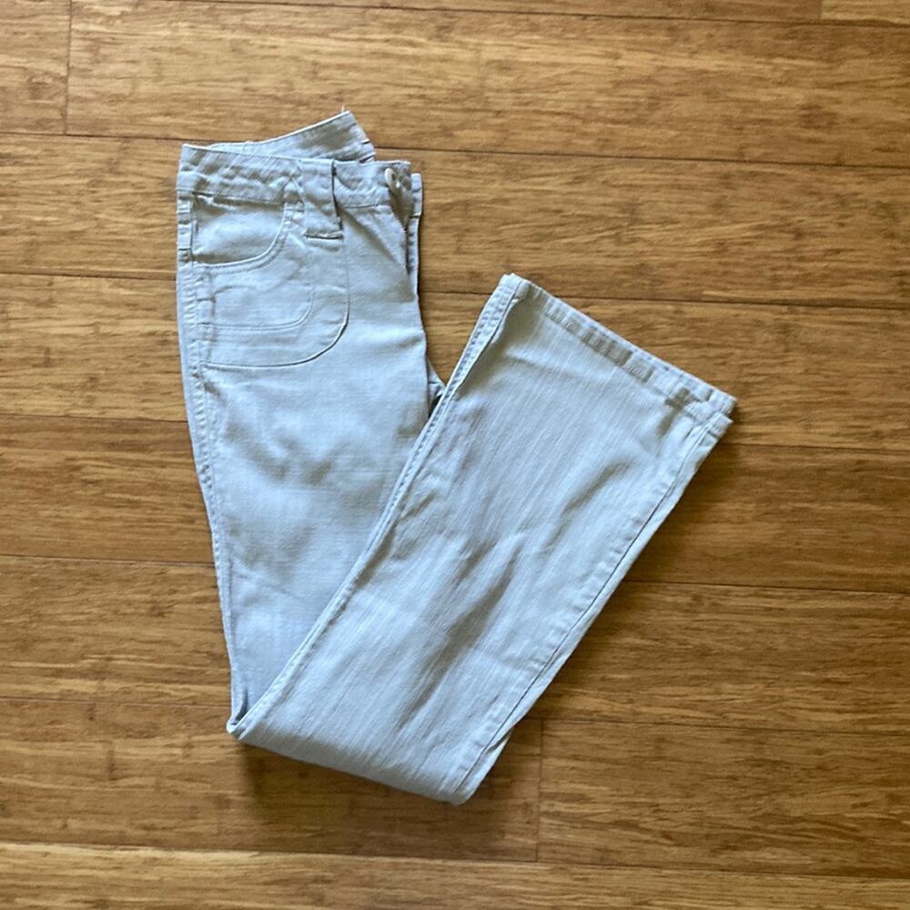 BeBop Khaki Flared Leg Jeans, Size 5